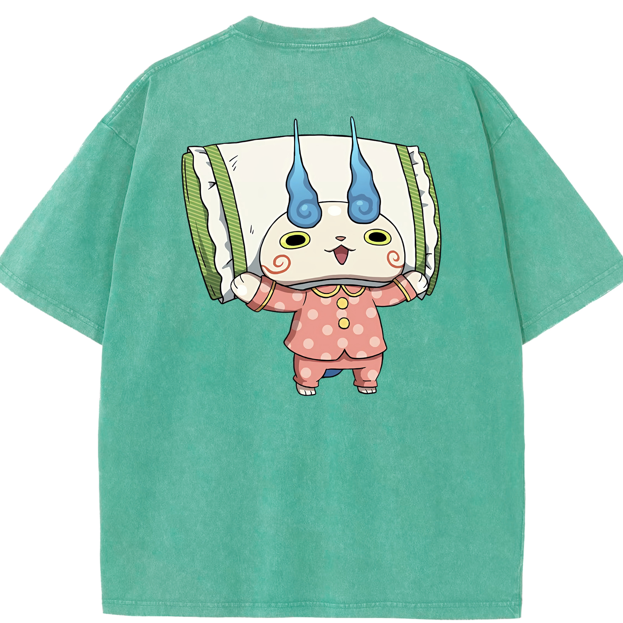 （画像用） 妖怪ウォッチ Yo-kai Watch 綿100% ヴィンテージ風 半袖Tシャツ（背面プリント）